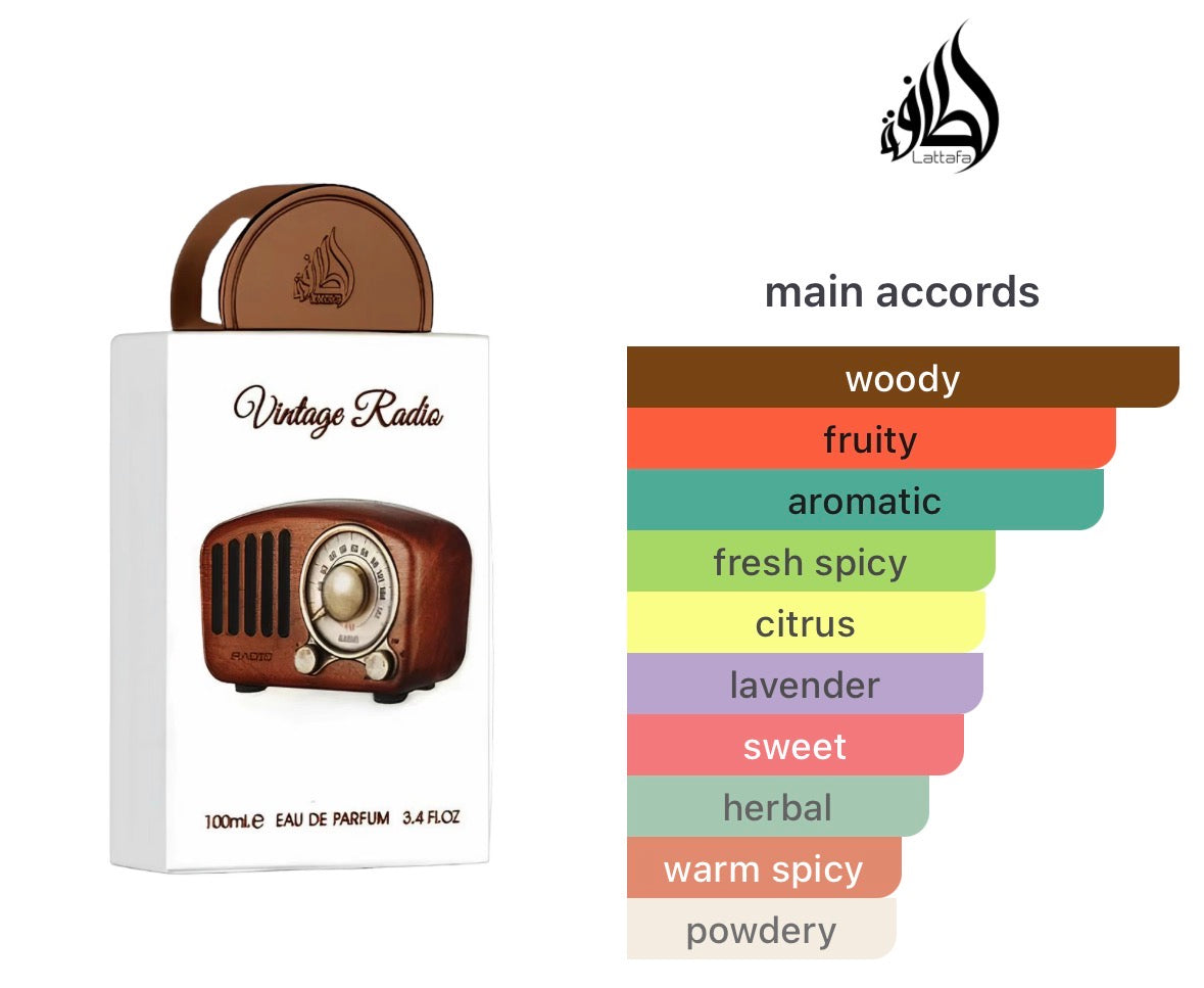 Vintage Radio Lattafa Unisex PERVARA