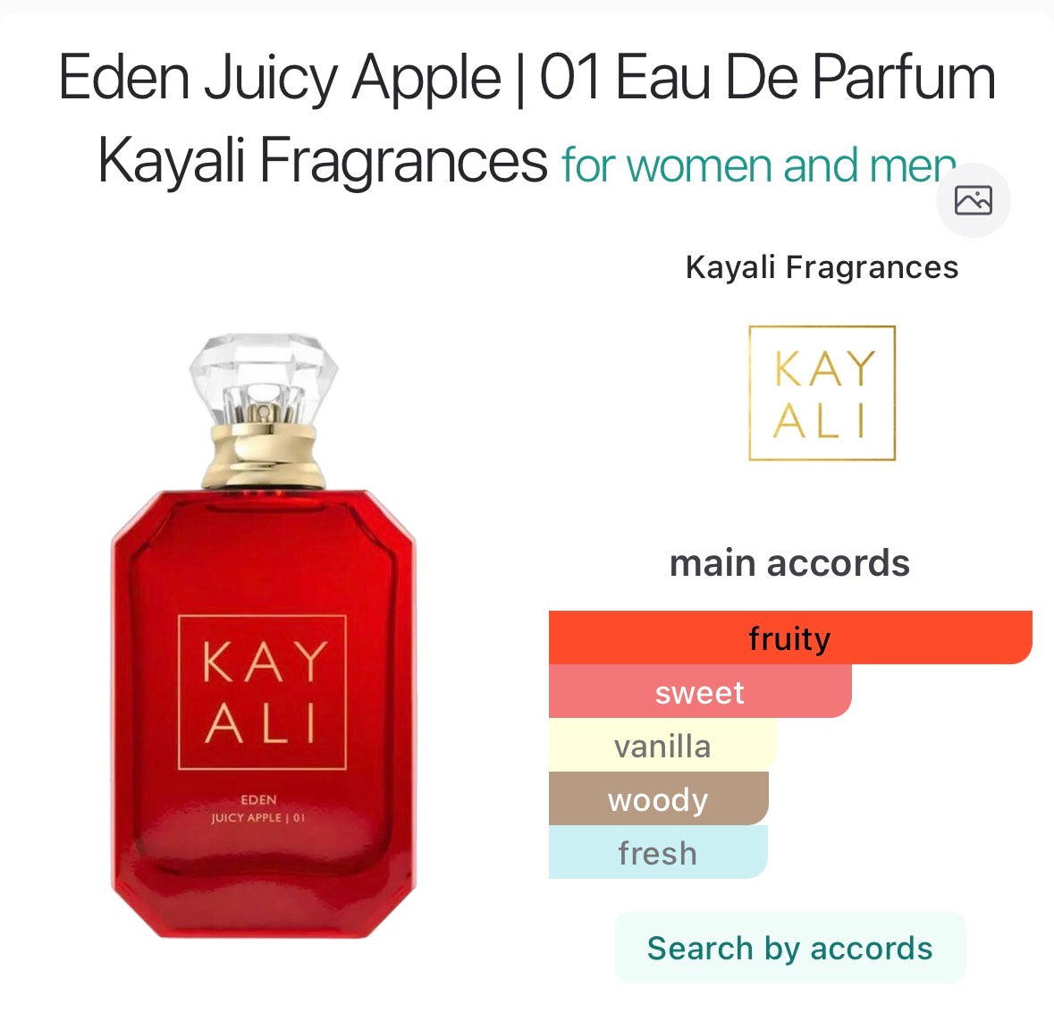 Kayali Eden Juicy Apple | 01 – Eau de Parfum Unisex