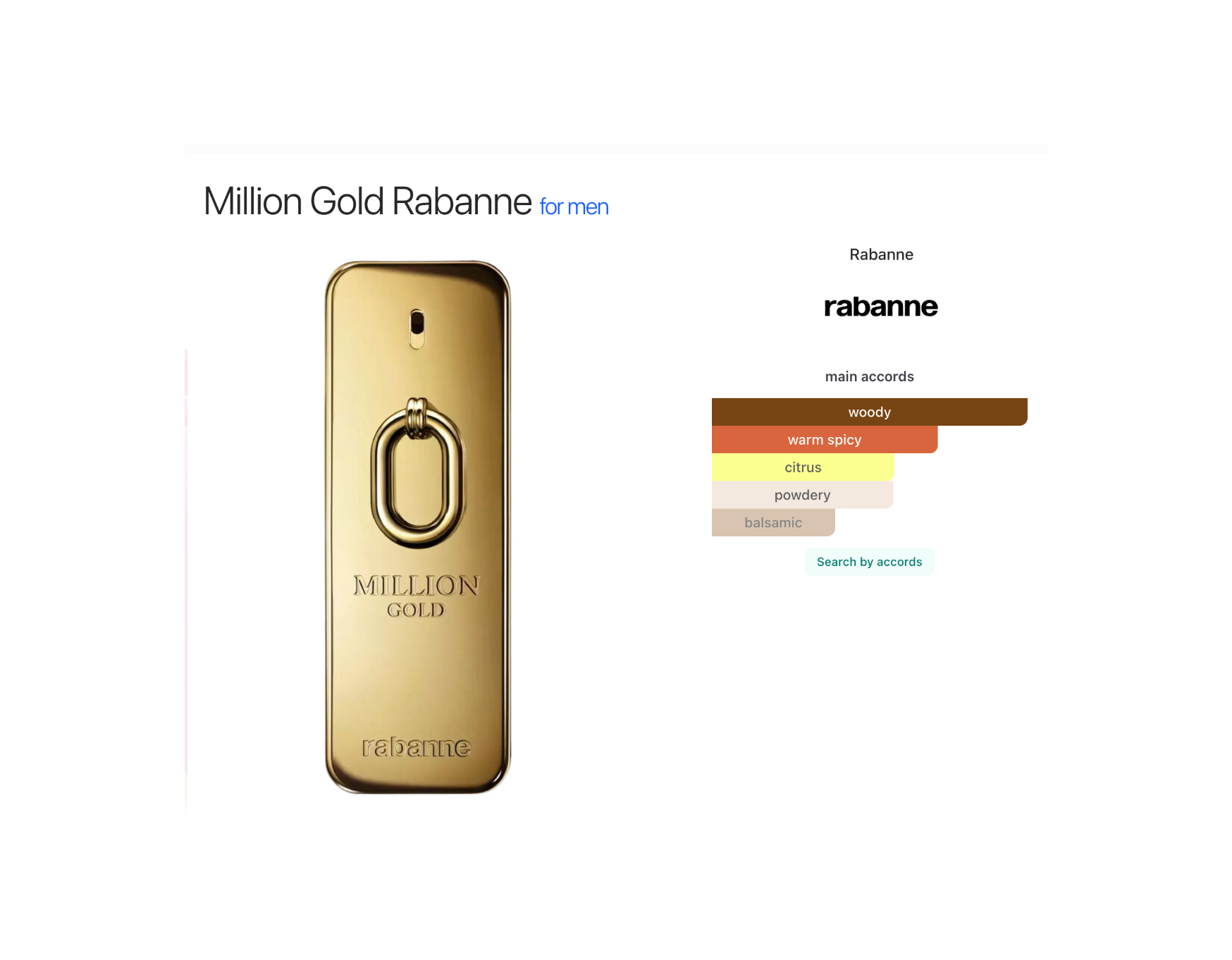 1 Million Gold Paco Rabanne – Eau de Parfum pour Homme